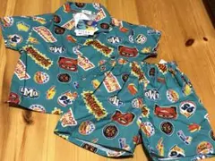 【新品】カーズ　マックイン　セットアップ　上下セット　総柄　シャツ　90のサムネイル