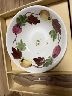 フルーツデザイン陶器プレート 25cm