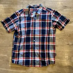 美品patagonia 半袖チェックシャツ M
