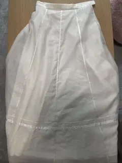 Her lip toSatinTrimmingOrgandySkirt ホワイトのサムネイル