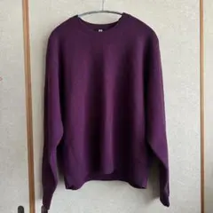 UNIQLO パープル 長袖ニットセーター XL