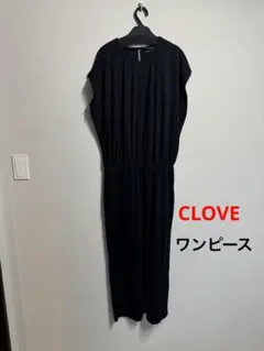 ヤマダヤ　CLOVE ウエストゴムワンピース　ブラック　黒