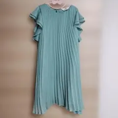H&M ミントグリーン ノースリーブ ワンピース　135/9才