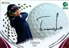 EPOCH JLPGA テレサ ルー 直筆 サイン カード 女子 ゴルフ プロ