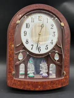 CITIZEN アーチ型掛時計 中型 クリスタル装飾