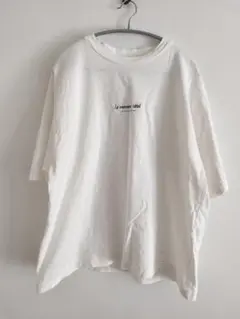 MONO-MART　アートグラフィックデザインオーバーサイズ半袖T(ホワイト3)