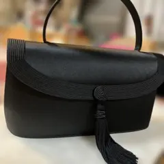 ブラックフォーマルバッグ タッセル付き