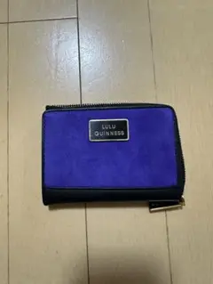 『新品未使用』LULU GUINNESS コインケース 紫黒