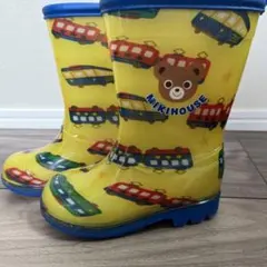 ミキハウス 子供用レインブーツ イエロー　14センチ