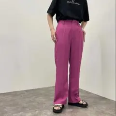 美品✧ アプレジュールミニョン シュエットフレアーパンツ ピンク Mサイズ