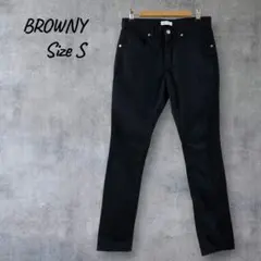 BROWNY ブラウニー ブラック デニムパンツ 黒 Sのサムネイル
