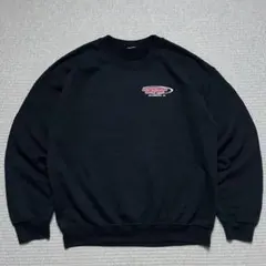 USA古着 スウェット 企業ロゴ スポンサーロゴ ブラック ディーラー
