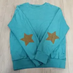 BREEZE トレーナー 130cm エルボーパッチ 星柄のサムネイル