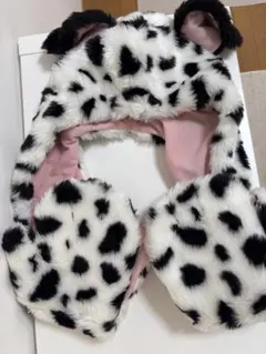 ディズニー 101匹わんちゃん マフラーキャップ ダルメシアン被り物のサムネイル