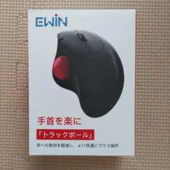 EWin トラックボールマウス EW-WL159S 本体 ブラック パープル
