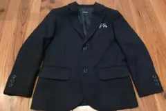 黒 ストライプ スーツセット (ジャケット・パンツ)