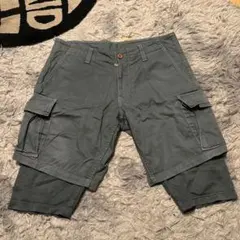【藍染品】00s swagger インナー付きカーゴショートパンツW30のサムネイル