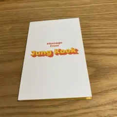 Butter メッセージカードジョングクBTS JK 公式　グク