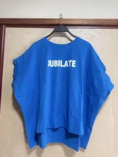 JUBILATE ロゴプリント 半袖Tシャツ ブルーのサムネイル