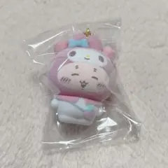 ちいかわ サンリオ シークレットフロッキーマスコットチャーム 古本屋 カニ