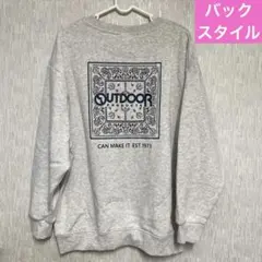 新品 アウトドア OUTDOOR バンダナ柄トレーナー スエット LLサイズのサムネイル