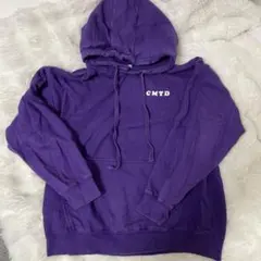 CMTD パープル フード付きパーカー XL