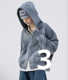 soerte ヘビーウェイトダブルジップフーディー 【短丈】