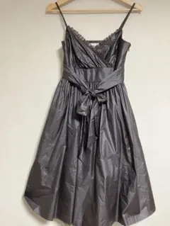 SCOT CLUB ブラウンの華やか ラップドレス