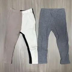 BREEZE ／ユニクロ リブレギンス10部丈 100cm セット