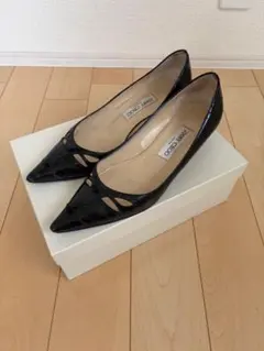 JIMMY CHOO ブラックパンプス 36
