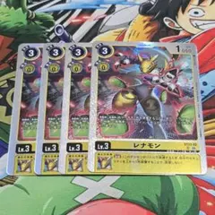 デジモンカード レナモン 4枚セット - メルカリ