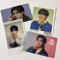 なにわ男子 長尾謙杜 初回特典トレカ クリアカード 4枚セット ながおけんと