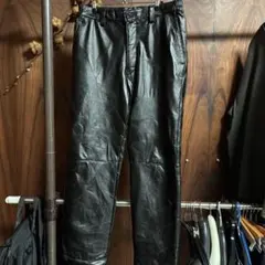 メンズ レザーパンツ ブラック