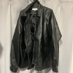 MONO-MART ブラックレザージャケット Lサイズのサムネイル