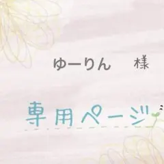 【専用ページ】他の方ご購入をお控えください