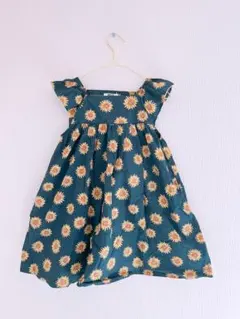 BREEZE ひまわり柄 半袖ワンピース 120cm