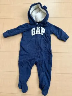baby GAP カバーオール　ネイビー　フード　クマ耳