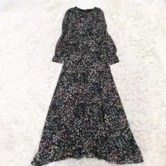 styling/ kei shirahata 花柄 シアーロングワンピース ラメのサムネイル