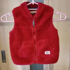 MIKI HOUSE フリースベスト レッド 90cm