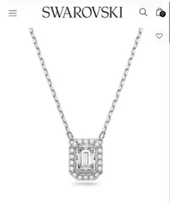 スワロフスキー　ダンシングストーン　シルバー　ネックレス
