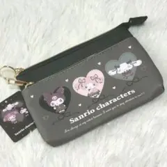 Ｒ　クロミ　マイメロディ　シナモロール　化粧ポーチコスメケース 真夜中のメロクロ