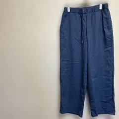 スタディオクリップ　ネイビー ワイドパンツ ウエストゴム