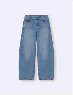 GU バレルレッグジーンズ　M 65BLUE 丈標準