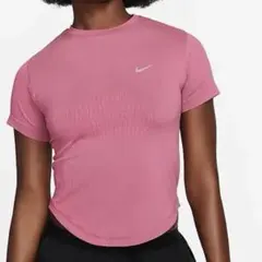 L 新品 ナイキ ランニング 半袖 レディース Tシャツ ランシャツ ピンク