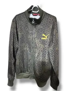 00's PUMA 幾何学模様　トラックジャケット　ジャージ 迷彩