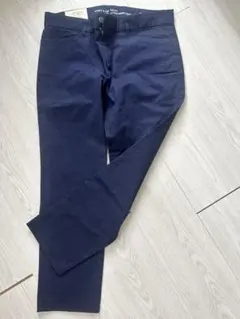 新品未使用！GAP SLIM CITY KHAKI パンツ ネイビー w66