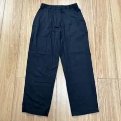Bakkurii パンツ ネイビー 1 カジュアル シンプル 着回し ワイド 