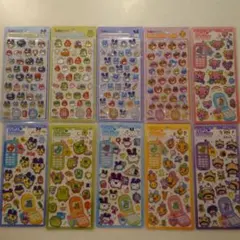 【正規品】たまごっち ボンボンドロップシール 4枚 平成はっぴーフォン 6枚