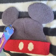 新品未使用 Disney ミッキー ニット帽 48cm