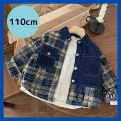 キッズ デニムジャケット 110 男の子 春 秋 Gジャン ヴィンテージ お洒落